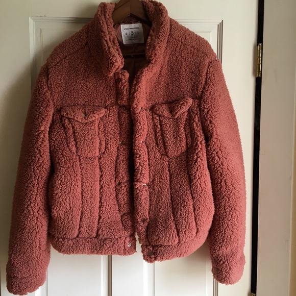 fluffy trucker jacket